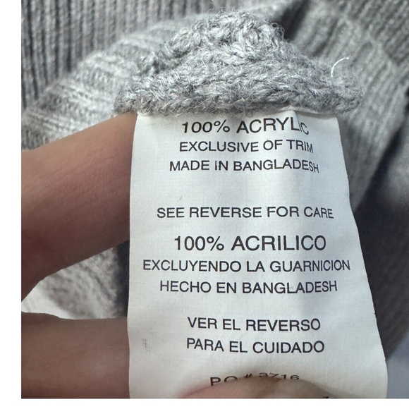 Beverly Hills Polo Club Grey Zip Sweater - Men's large - Picture 2 of 4